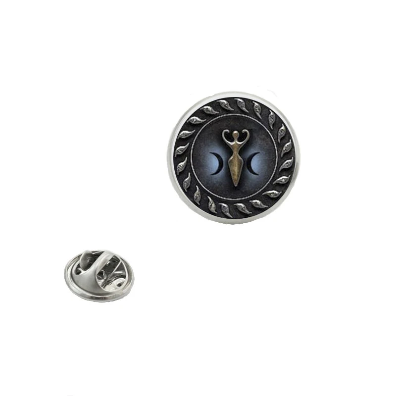 Модный скандинавский древнеисландский Викинг крест амулет брошь стекло кабошон