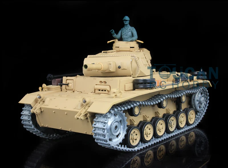 Heng Long 1/16 масштаб модернизированная металлическая Версия Немецкий Panzer III H RTR