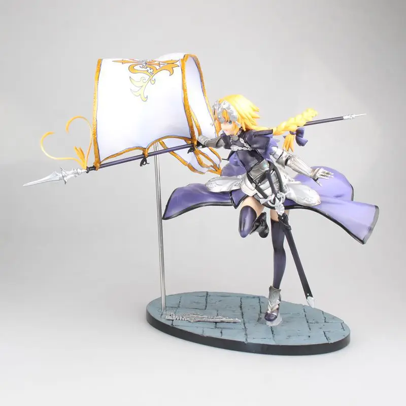 23 см японское аниме Fate /Grand Order Joan Of Arc с флагом ПВХ фигурка Коллекционная модель