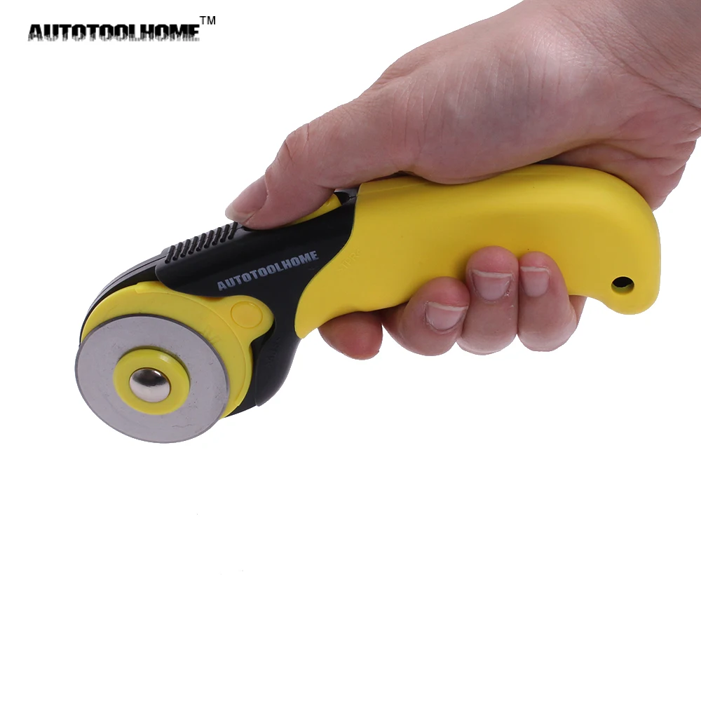 AUTOTOOLHOME 45 мм Вращающийся резак 10 шт набор лезвий для OLFA Ткань Бумага Винил