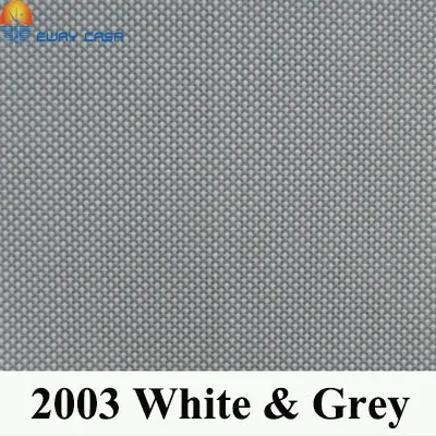 2003 White Grey EWAY CASA Индивидуальные рулонные шторы УФ-блокировка Солнцезащитный крем 4% тень тени Водонепроницаемый Огнезащитный B1 № 2000 - Цвет: 2003 White Grey
