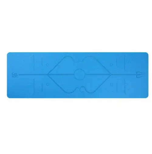 with Position Line 6 мм TPE коврик для йоги с позиционной линией нескользящий коврик высокой плотности для начинающих экологический фитнес гимнастический коврик 183 см X 61 см - Color: with Position Line