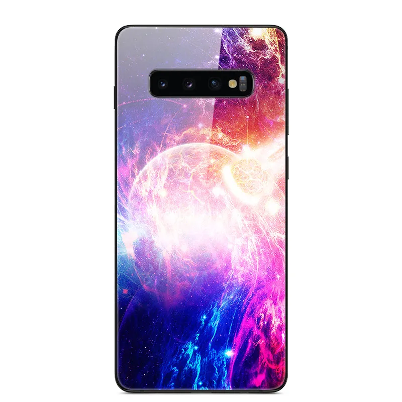 4 Чехол из закаленного стекла для samsung Galaxy S10 Plus, чехол s, мягкий бампер, Жесткий ПК, задняя крышка для samsung S10 Lite S10e e Funda S 10 Plus - Цвет: 4