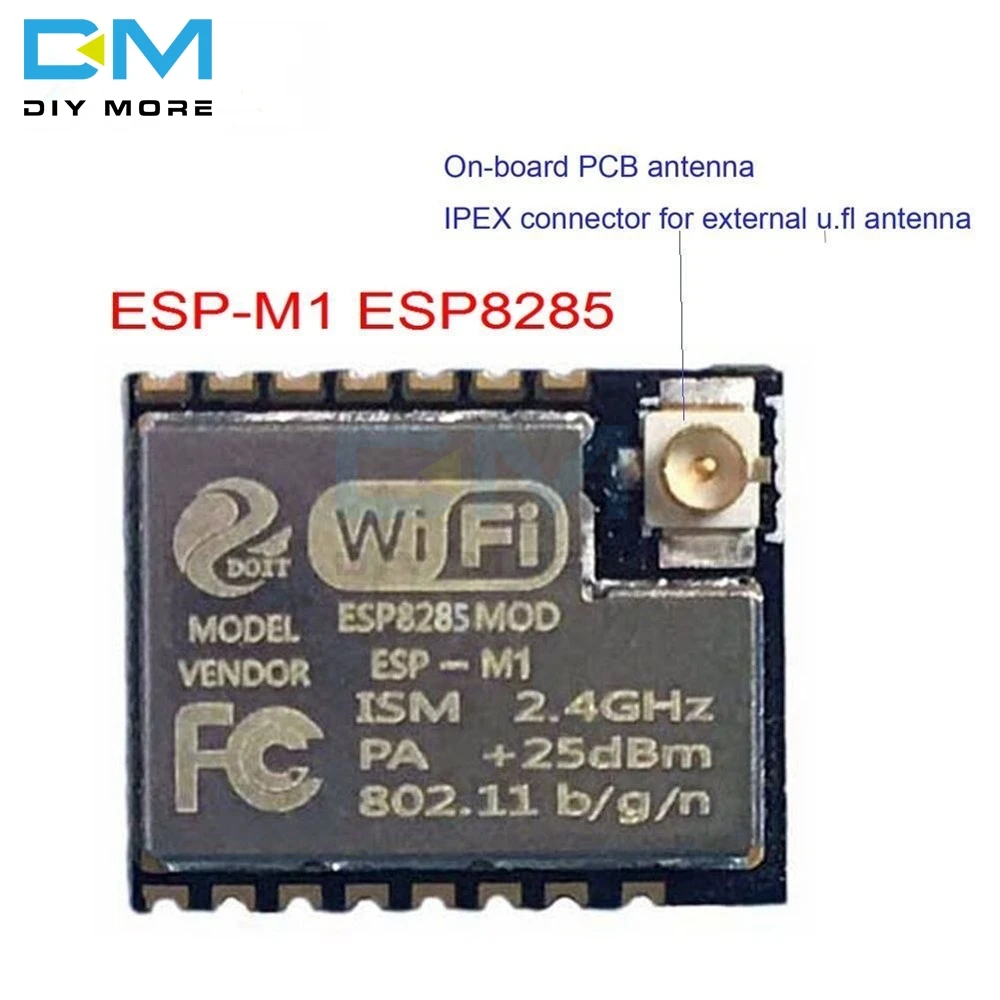 ESP-M1 ESP8285 ESP8266 1 м флэш-чип Wifi беспроводной модуль последовательный порт ультра передача с внешней антенной интерфейс FZ2735