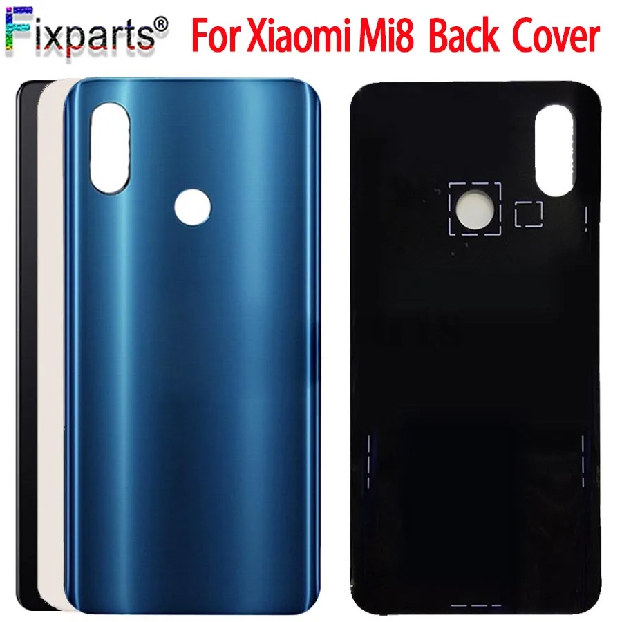 Xiaomi mi 8 Задняя крышка батареи mi 8 Задняя стеклянная панель для Xiaomi mi 8 Lite крышка батареи задняя дверь чехол для Xiaomi mi 8 Lite