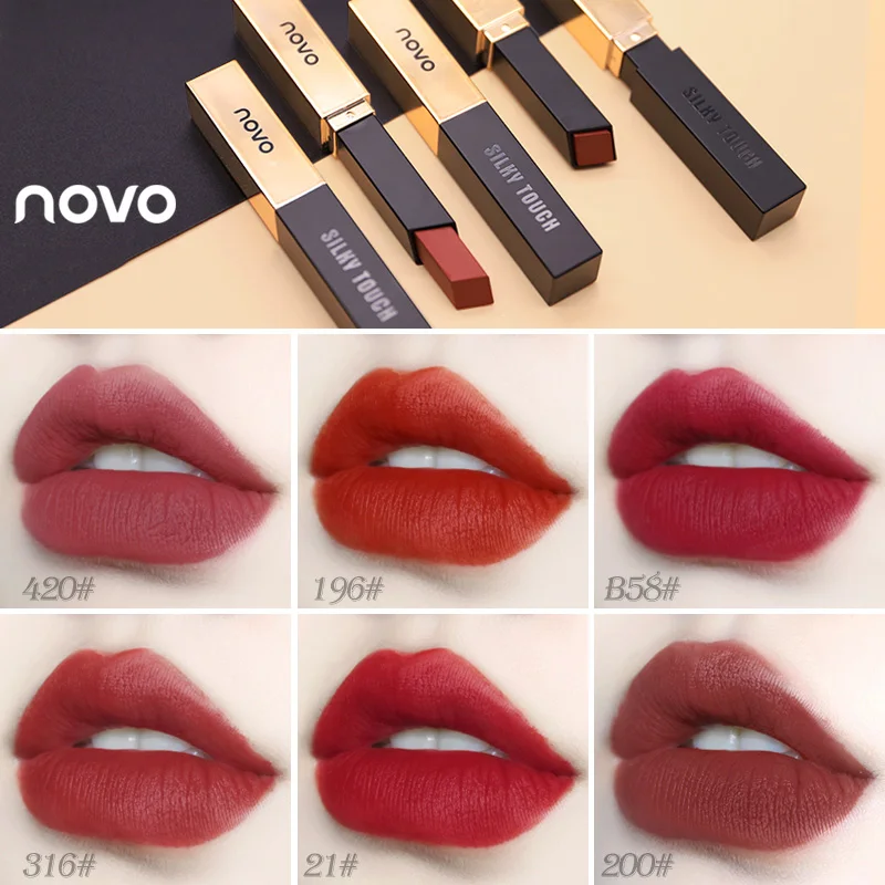 Hot Sale 1 Pcs Women Matte Lipstick Waterproof Long Lasting Velvet Lip Sticks |