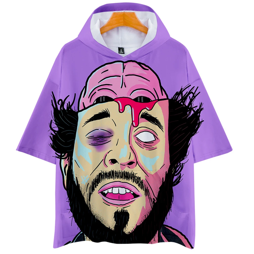 Lil Dicky/уличная толстовка с капюшоном и коротким рукавом в стиле кенгуру топы