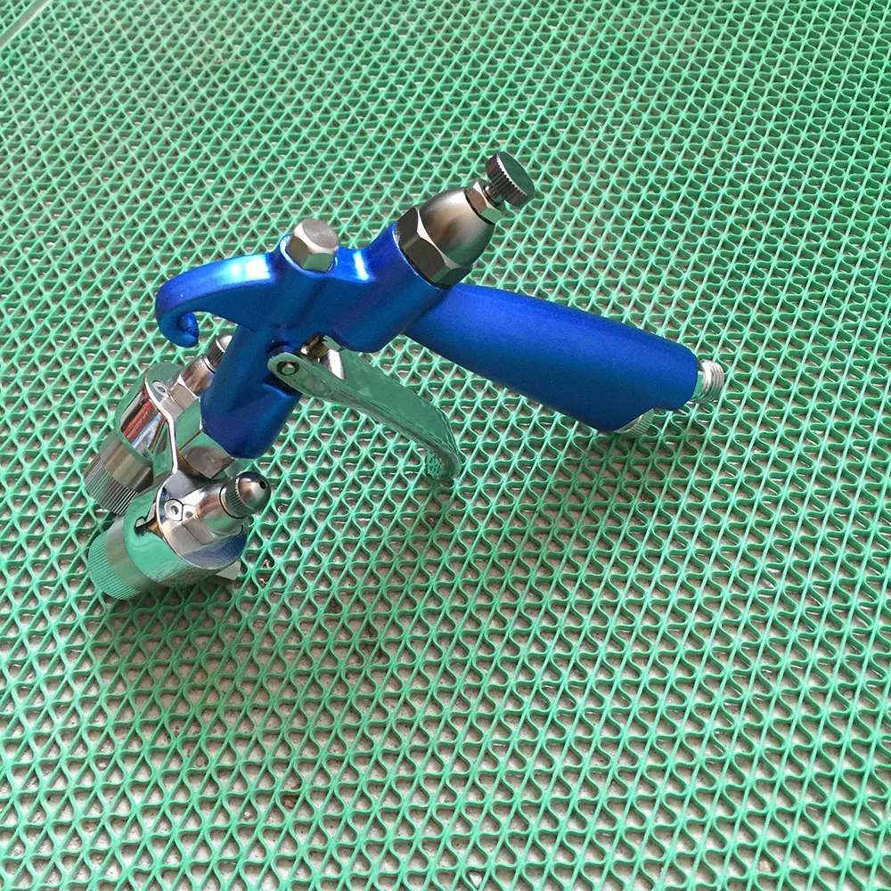 

SAT1201 pneumatic powder coating double head pressure feed spray gun dual nozzle air paint spray gun professional air paint gun