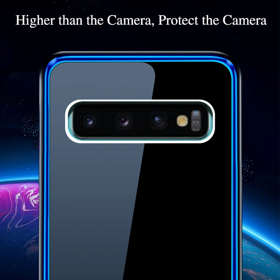 Металлический защитный чехол-бампер для samsung Galaxy S10 роскошный оригинальный
