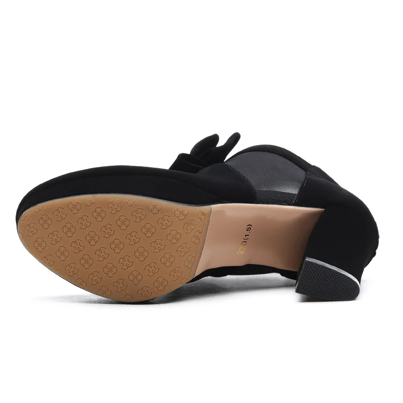 Высокое Качество Бабочка-узел Экстремальные Высокие Каблуки Женщины