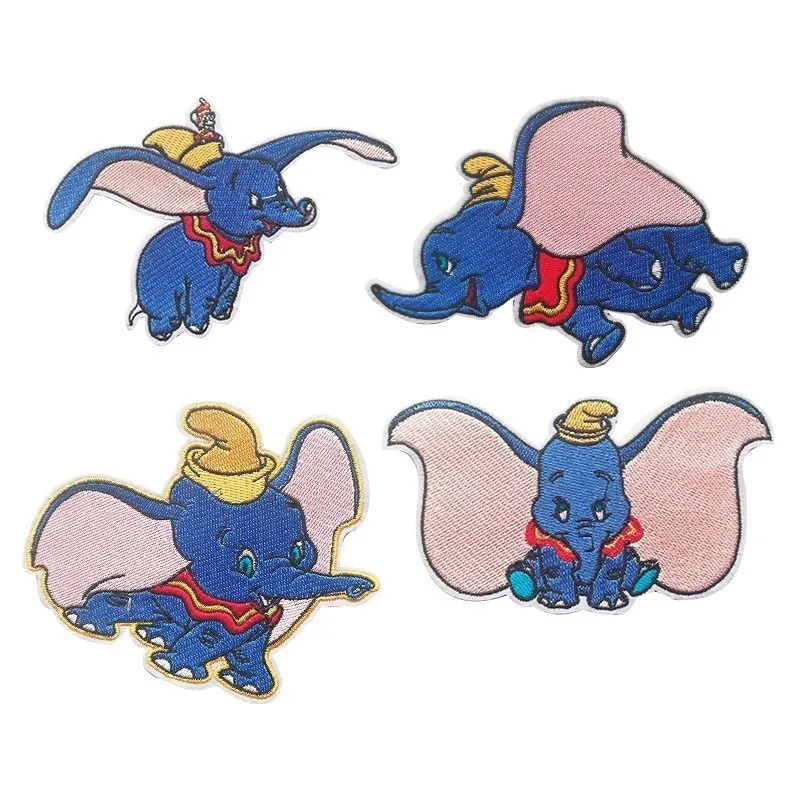 1 шт. Высококачественная Милая шляпа Dumbo фильм слон мультфильм Железный На Патчи Одежда diy эмблемы с вышивкой аппликация Patchworks