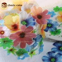 edible flowers for cake decorations37pcs wafer flowers cake idea decorationedible paper for cupcake decoration