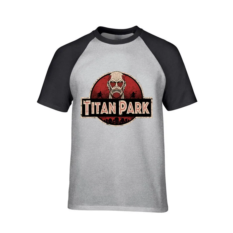 2019 уличная юрская атака на Titan Park Мужская футболка с аниме принтом маска ужаса