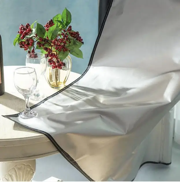 Бесплатная доставка серебристо черная затеняющая ткань занавеска для занавесок