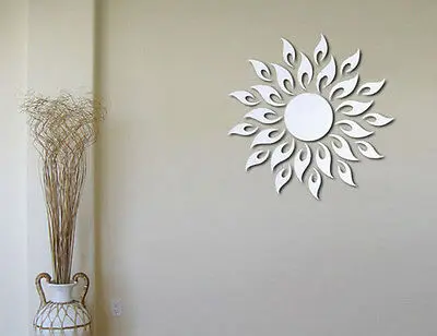 Sun Shine современная акриловая зеркальная Настенная Наклейка для домашней комнаты