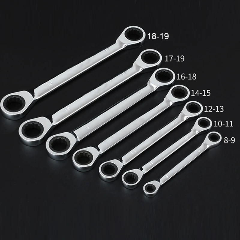 Металлический Трещоточный гаечный ключ автоматический ремонт ручные