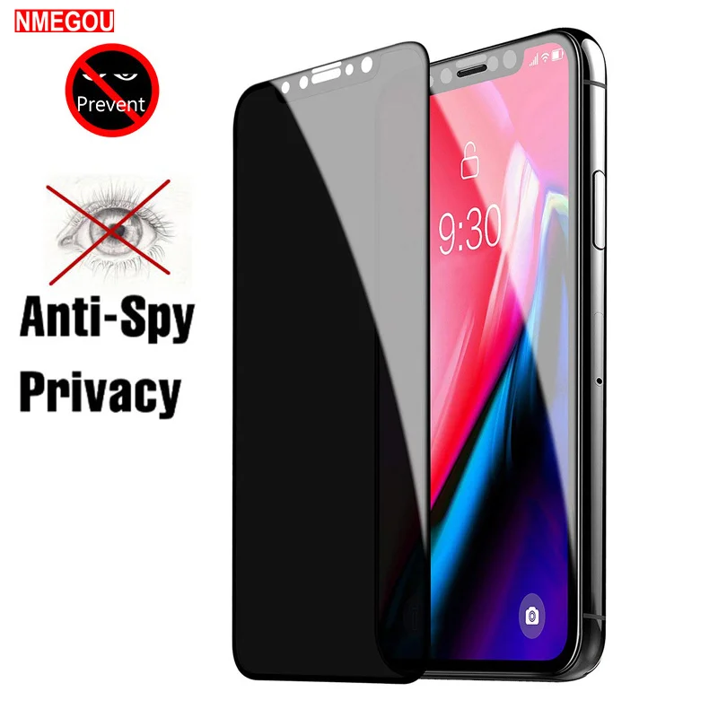 Антишпионское закаленное защитное стекло для IPhone 5 6 6s 7 8 Plus X XR XS Max | Мобильные