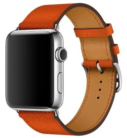 Натуральная кожа петля ремешок для apple watch series 1 2 3 4 iwatch 38 мм 42 40 44 один тур|leather loop