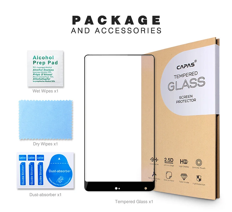 Закаленное стекло для Xiaomi Mi Mix защита экрана оригинальные capas почти полное