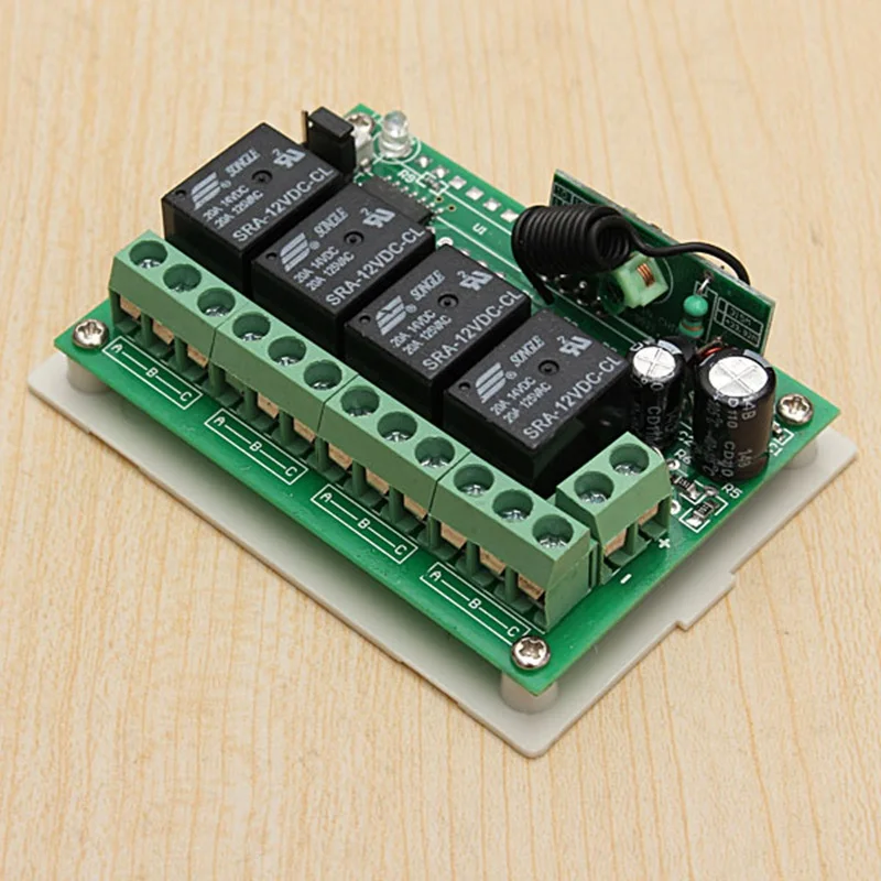 Переключатель дистанционного управления LEORY 12 В 4 канала 433 МГц|433mhz wireless remote