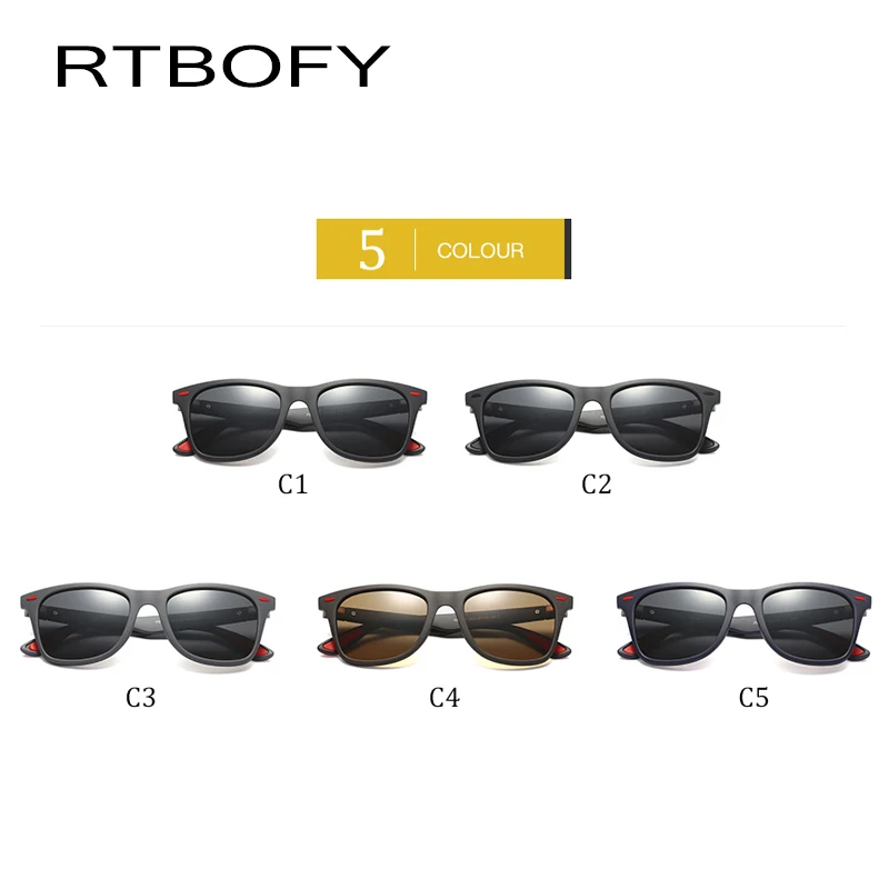RTBOFY фирменный дизайн новинка 2018 Классические поляризованные солнцезащитные