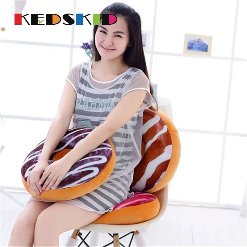 Новая 3D подушка &quotпончик&quot Еда диванные подушки разной формы для опираясь на