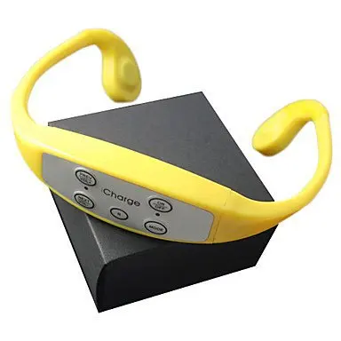 IPX12 10 метров водонепроницаемый Mp3 спортивный костной проводимости гарнитура со встроенной емкостью 8 ГБ для плавания или дайвинга