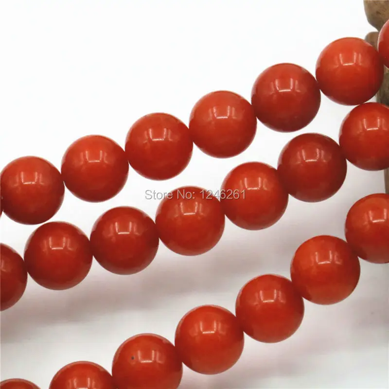 6mm 8mm 10mm 12mm Ornaments Red Sardony Loose DIY Round Beads Stone Hand Made Jewelry Making Design Girls Gifts Christmas Gems | Украшения