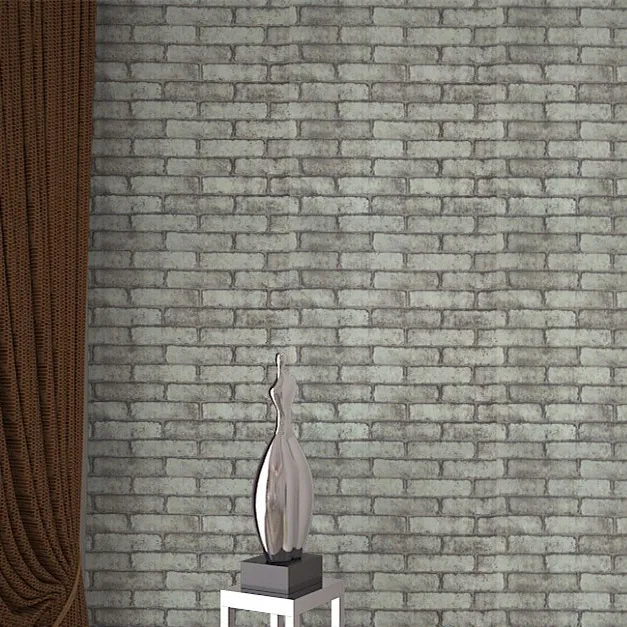 3D кирпичный камень эффект самоклеющиеся водонепроницаемые обои Papel де Parede 3D ресторан кухня гостиная серый кирпич обои - Цвет: SA31-07