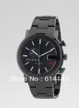 100% High Quality New Men's &quotG Chrono Collection&quot Black Stainless Steel watch | Наручные часы