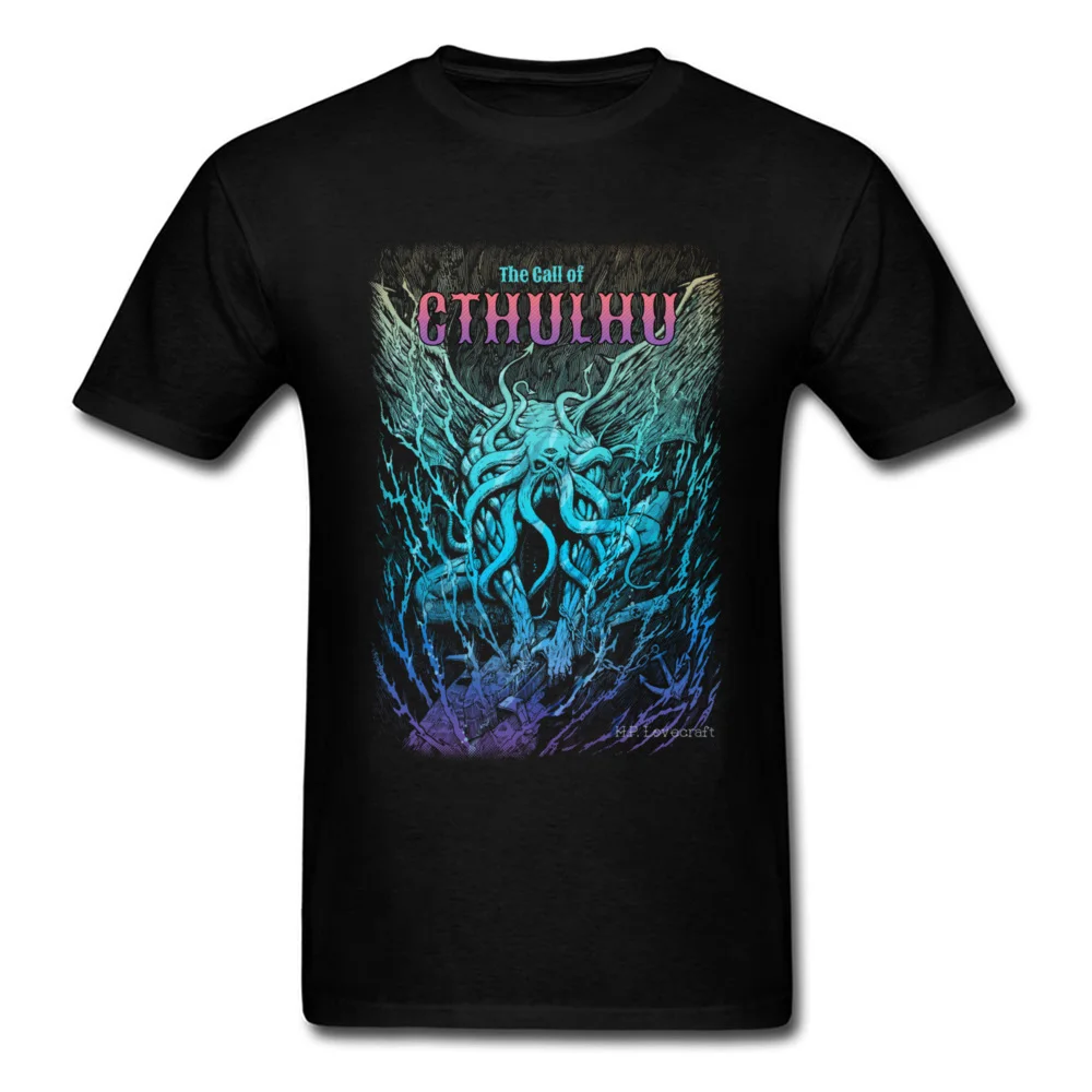 Мужские футболки с изображением зверя Cthulhu крутая новинка футболка монстра