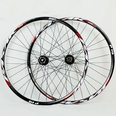 29 black hub red Колеса для горного велосипеда PASAK 26 27,5 29 дюймовые велосипедные колеса большая ступица 6 когтей DH AM колеса 15 мм 20 мм 12 мм 9 мм через ось колеса обода - Цвет: 29 black hub red