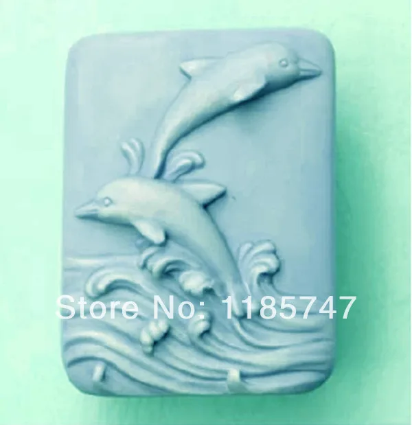 Силиконовая форма для мыла в форме акулы красивая 3D Прямоугольная ручной работы