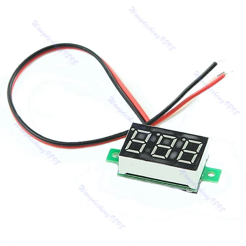 Светодиодный мини дисплей с тремя линиями цифровой вольтметр DC0 100V|voltmeter dc0-100v|digital