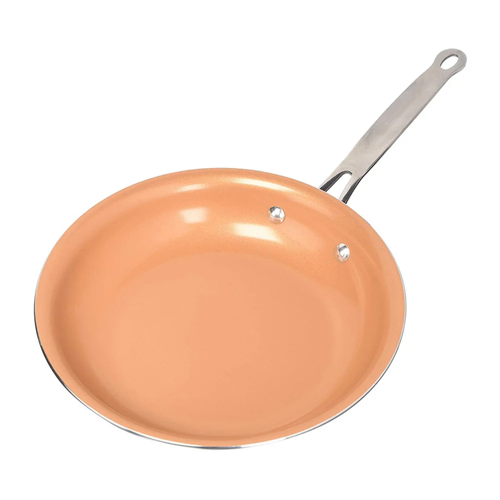 28 см антипригарным сковороде Медь жарки Пособия по кулинарии кастрюля без