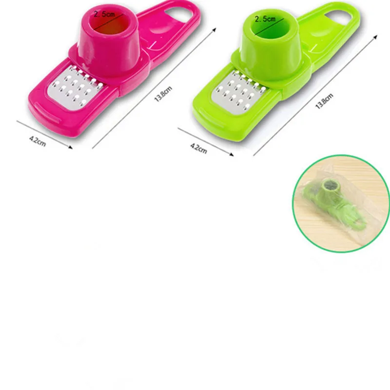 Cheap Kitchen Candy Color Multi Functional Ginger Garlic Grinding Tool Grater Planer Slicer Cutter Cooking Utensils | Дом и сад