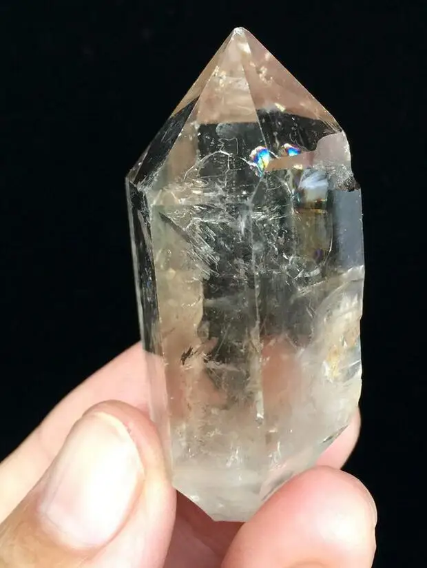 45gTop качество алмаз херкимера КРИСТАЛЛ ТОЧКА минеральные образцы