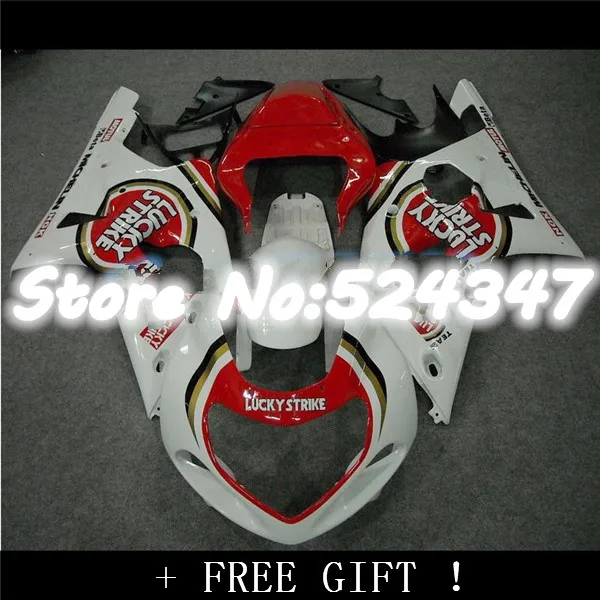 

FIT For A GSXR 1000 01-02 GSX R1000 00 01 02 2001 2002 red white Aftermarket ABS Fairing Plastic Kit for Suzuki-Hey