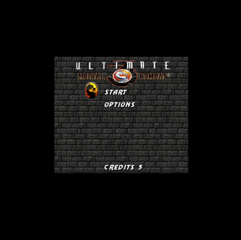 Ultimate Mortal Kombat 3 16 бит большая серая игровая карта для игрока США NTSC|Картриджи| |