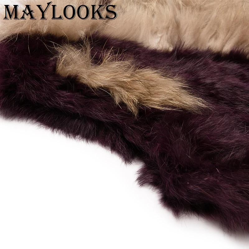 Новинка 2018 распродажа Maylooks из натурального меха для женщин натуральные жилеты на