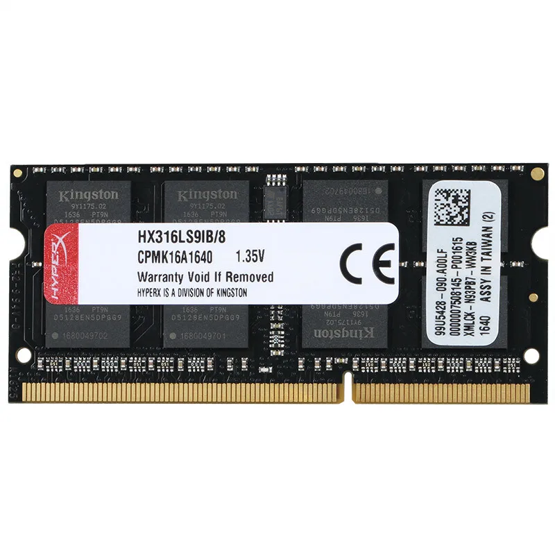 Kingston HyperX Impact RAM DDR3 DDR3L 4 ГБ 8 1600 МГц CL9 SODIMM 1 35 в память ноутбука HX316LS9IB/8