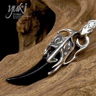 Мужское колье модное мужское винтажное ожерелье из серебра 925 пробы черный оникс