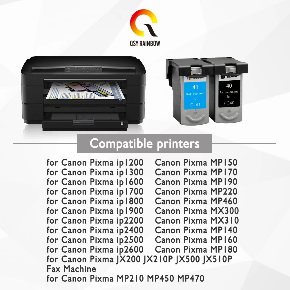 1 цвет PG40 CL41 совместимый картридж чернил PG 40 для принтеров Canon Pixma MP140 MP150 MP160 MP180 MP190
