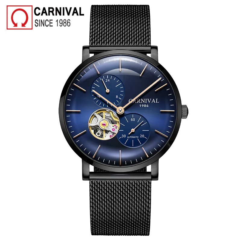 

New Fashion Automatic Watch Men Stainless Steel Mechanical Watches Mens Waterproof Clock Wristwatches