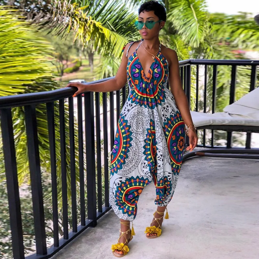 Модные Повседневные размера плюс комбинезон без рукавов Комбинезоны для женщин