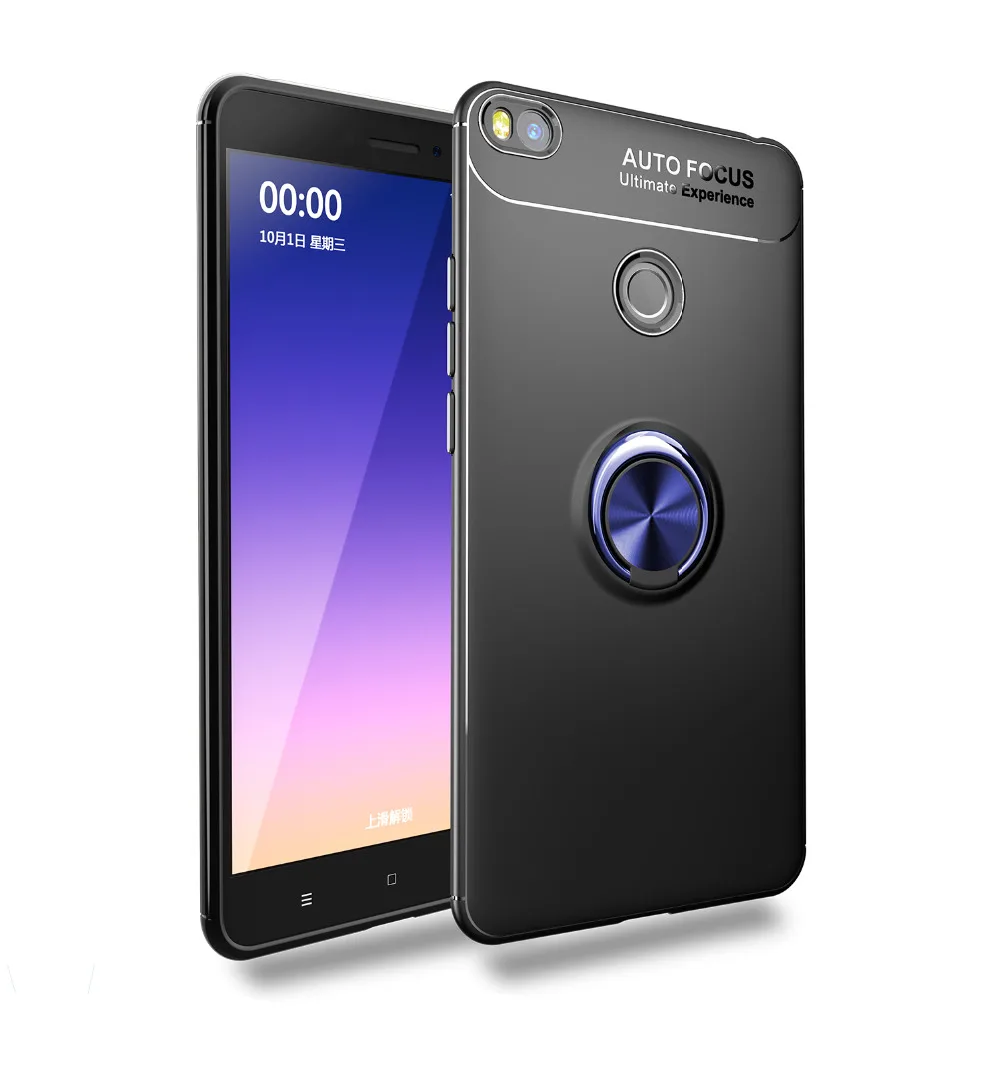 AXBETY Coque для Xiaomi mi Max 2/mi Max3 Pro 360 вращающееся кольцо подставка держатель Чехлы для Xiaomi mi max3 чехол тонкий силиконовый чехол из ТПУ