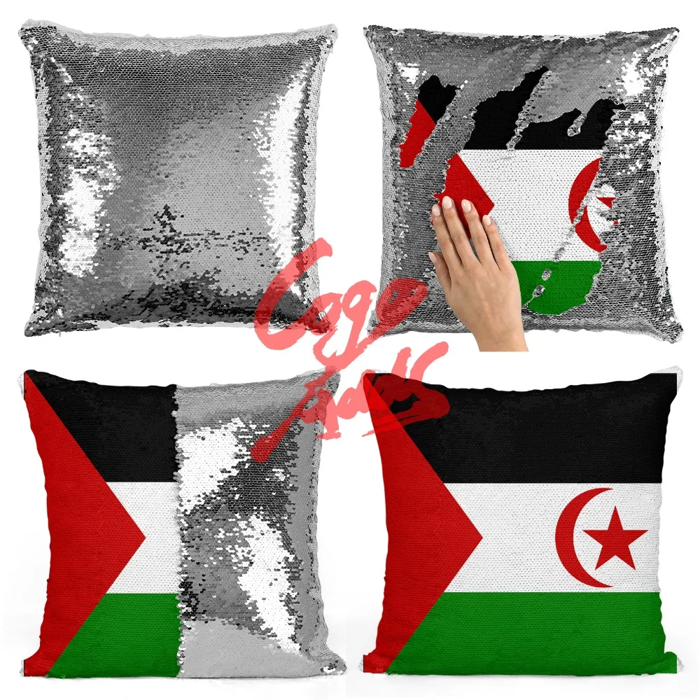 

Western Sahara home accessories room decoration cushion cover throw pillows reversible mermaid sequin pillow case cover