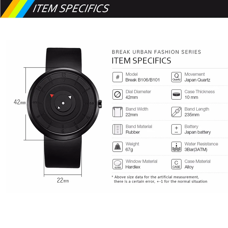 Брейк круглый дизайнерские часы Для мужчин женщин Повседневное модные унисекс