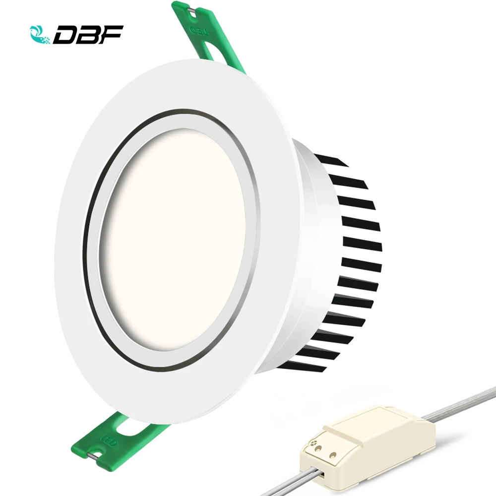 

[DBF]High Bright COB Ceiling Spot Lamp Dimmable 5W 7W 10W 12W LED Recessed Downlight with AC 110V/220V LED Driver for Home Decor