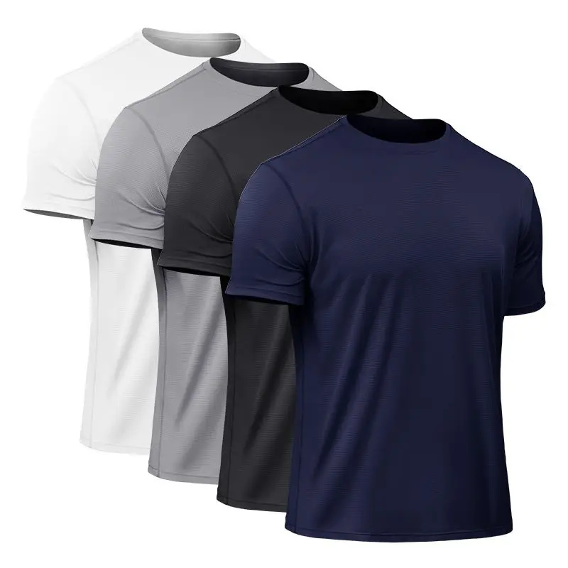 

Men's Quick Dry Compression Short Sleeve T-Shirts Running Shirt Fitness Tight Tennis Soccer Gym High-elastic Tight-fitting Tops